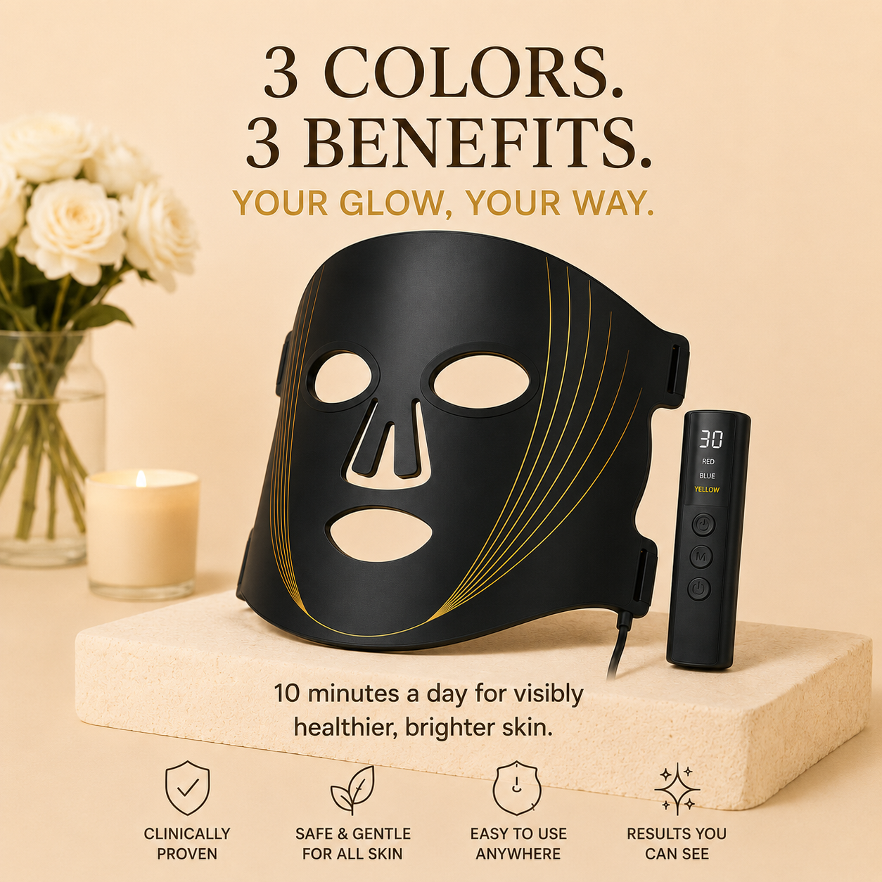 Muriva™ LED Red Light Therapy for Face